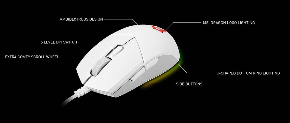 MSI CLUTCH GM11 WIT Muis a6