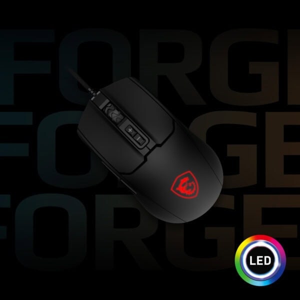 MSI FORGE GM100 RGB Gaming Muis h6