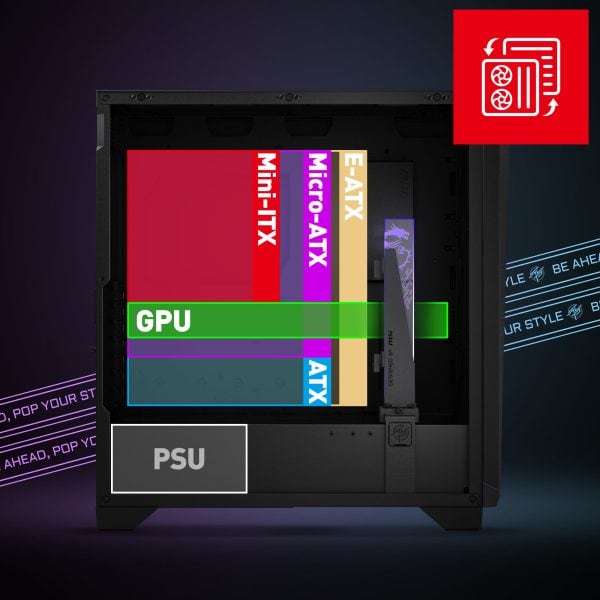 MSI GUNGNIR 300R ARGB Airflow Behuizing a6