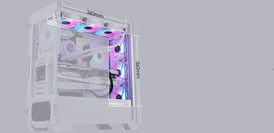 MSI MPG VELOX 100R WHITE Behuizing h6