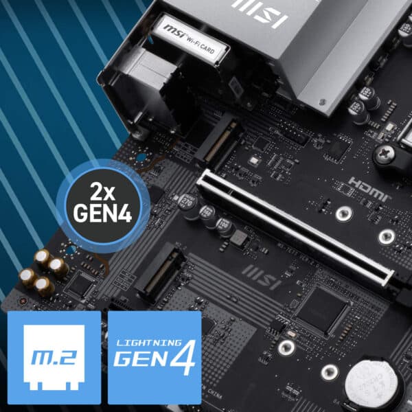 MSI PRO B840M-P WIFI6E 8000MHz Moederbord H7