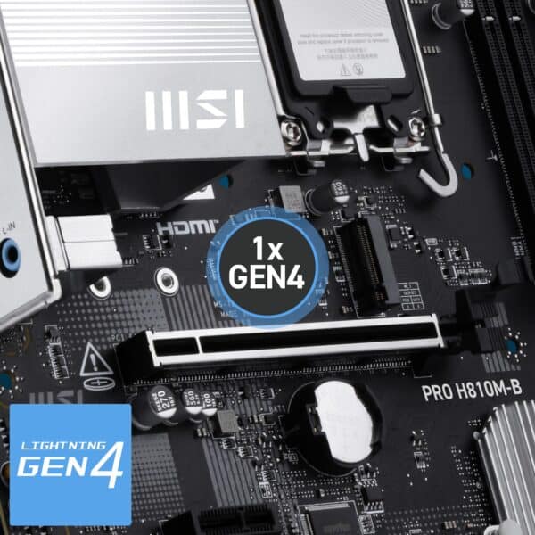 MSI PRO H810M-B 6400MHz (OC) Moederbord H7