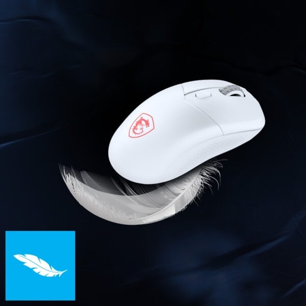 MSI VERSA 300 WIRELESS WHITE Gaming Muis H7
