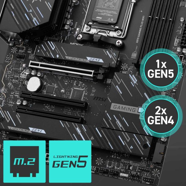 MSI X870 GAMING PLUS WIFI Moederbord h7