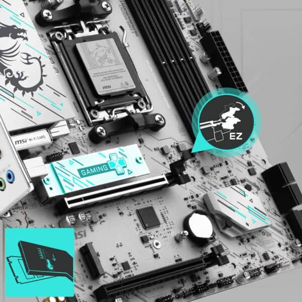 MSI B840M GAMING PLUS WIFI6E 8000MHz (OC) Moederbord H8