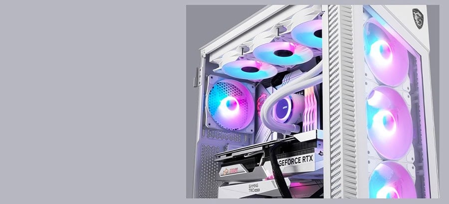 MSI MPG VELOX 100R WHITE Behuizing h8