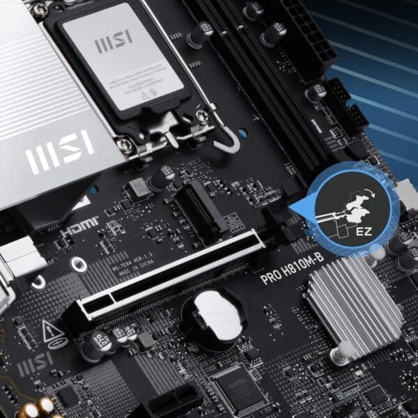 MSI PRO H810M-B 6400MHz (OC) Moederbord H8