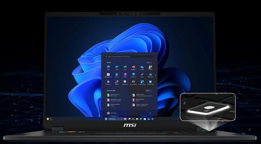 Snelle MSI gaming laptop met Windows 11 en krachtige hardware voor optimale gaming ervaring.