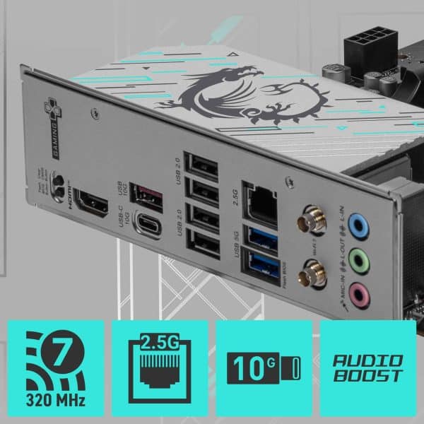 MSI B840 GAMING PLUS WIFI Moederbord h9