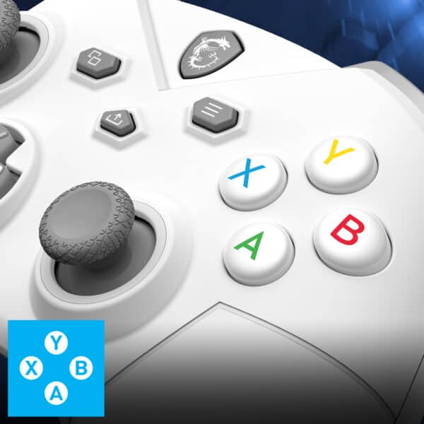 MSI FORCE GC300 WIRELESS White Gamepad h9