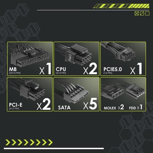 MSI MAG A750BN PCIe5 Voedingsunit a9