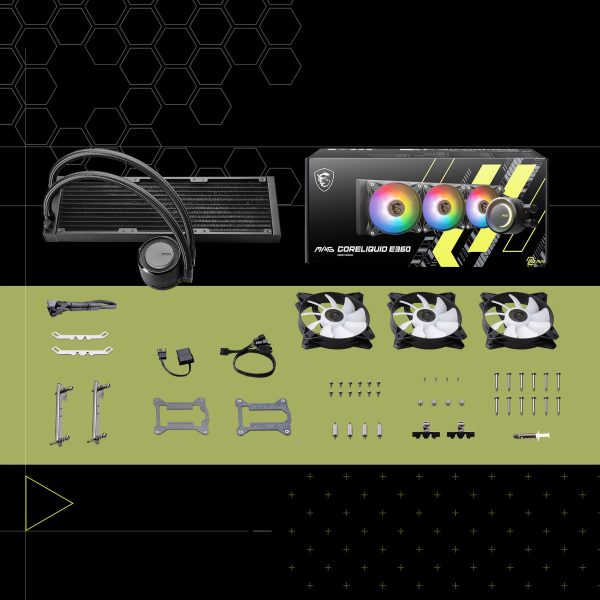 MSI MAG CoreLiquid E360 ARGB Waterkoeler a9