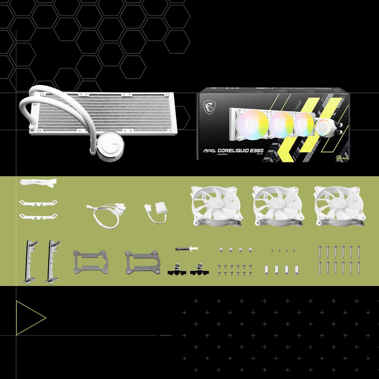 MSI MAG CoreLiquid E360 White Waterkoeler a9