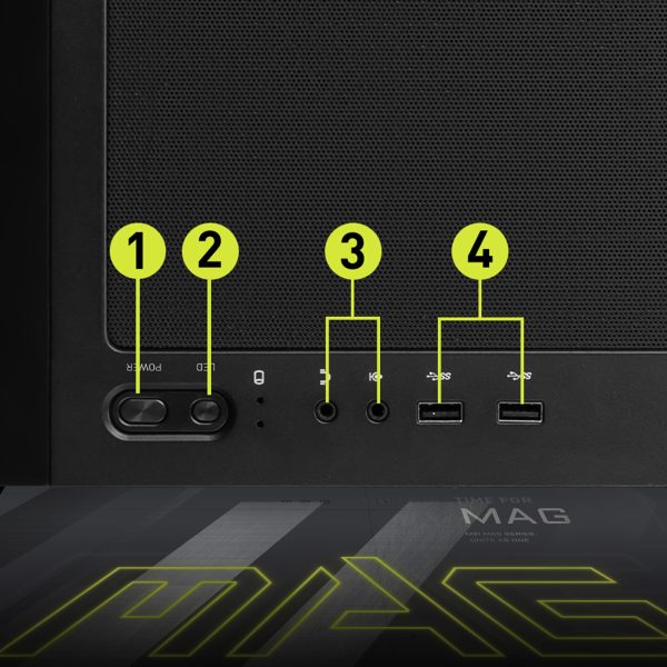 MSI MAG FORGE 320R Airflow Behuizing h9