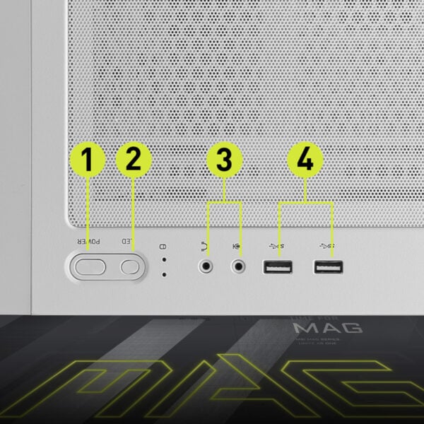 MSI MAG FORGE 320R AIRFLOW WHITE Gaming Behuizing h9