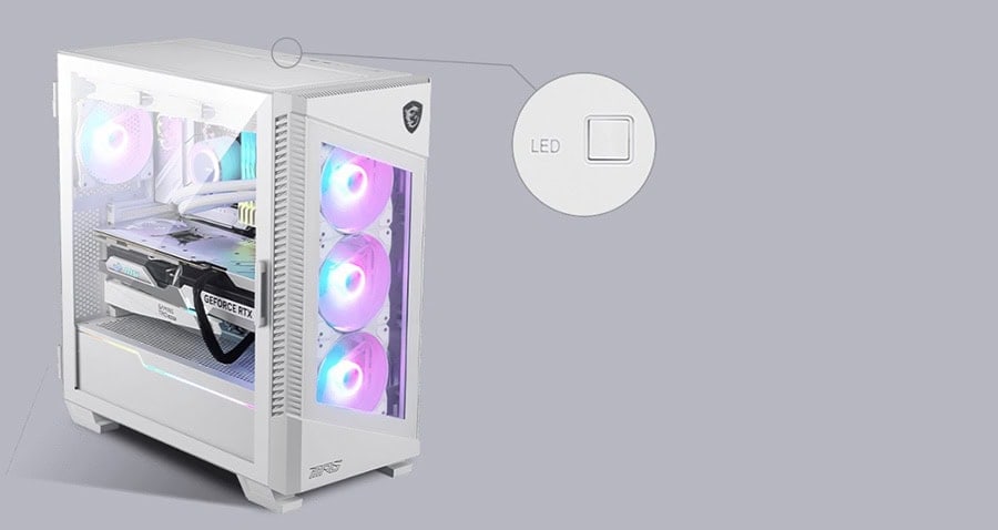 MSI MPG VELOX 100R WHITE Behuizing h9