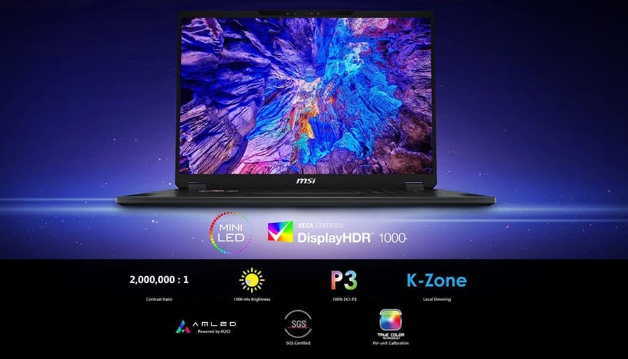 Laptop met NVIDIA GeForce RTX grafische kaarten en hoge resolutie beeldscherm voor gaming, werken en multimedia. Optimale prestaties en visuele kwaliteit voor gamers en professionals.