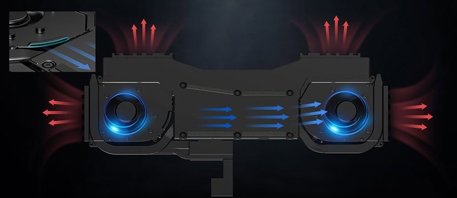 Ventilatie systeem van gaming hardware voor optimale koeling en prestaties.