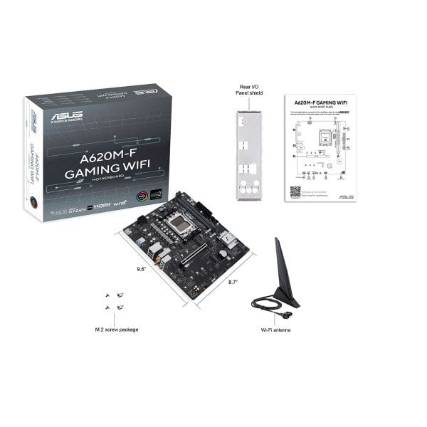 Asus A620m F Gaming Wifi 8000mhz (oc) Ddr5 Socket Am5 M.2 Hdmi Matx Moederbord 8