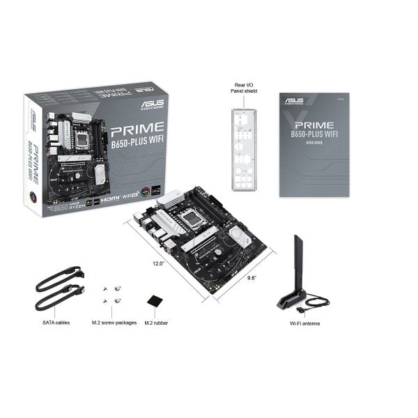 Asus Prime B650 Plus Wifi 7600mhz (oc) Ddr5 Socket Am5 M.2 Hdmi Dp Atx Moederbord 9
