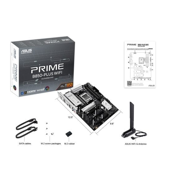 Asus Prime B850 Plus Wifi 8000mhz (oc) Ddr5 Socket Am5 M.2 Hdmi Dp Atx Moederbord 8