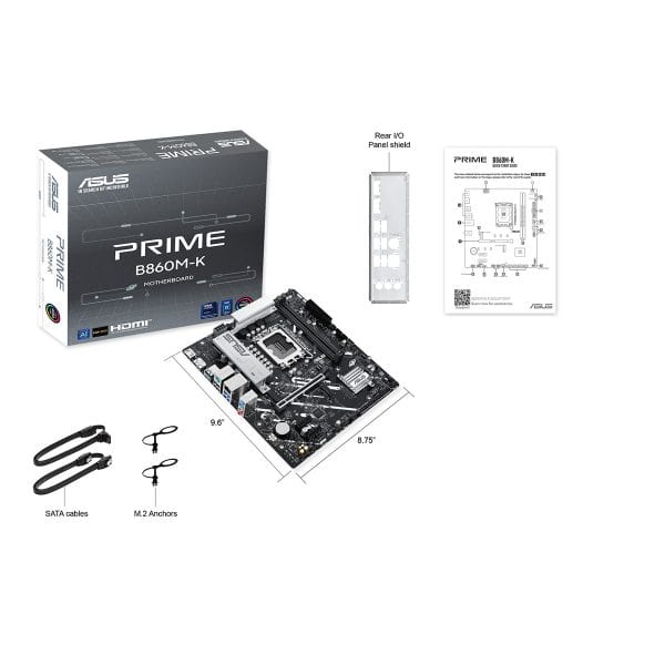 Asus Prime B860m K 8800mhz (oc) Ddr5 Socket Lga1851 M.2 Hdmi Dp Matx Moederbord 8