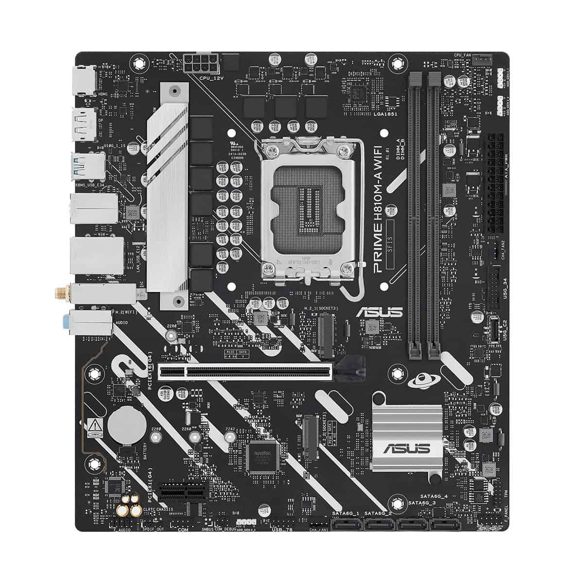 Asus Prime H810m A Wifi 6400mhz Ddr5 Socket Lga1851 M.2 Hdmi Dp Matx Moederbord 2