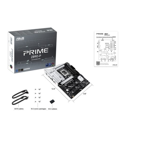 Asus Prime Z890 P 8400mhz (oc) Ddr5 Socket Lga1851 M.2 Hdmi Dp Atx Moederbord 8