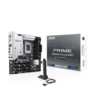 Asus Prime Z890m Plus Wifi 8400mhz (oc) Ddr5 Socket Lga1851 M.2 Hdmi Dp Matx Moederbord 1