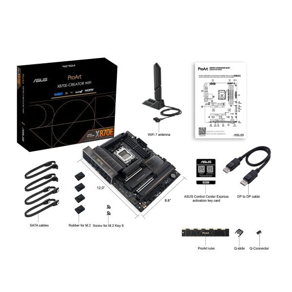 Asus Proart X870e Creator Wifi Ddr5 Am5 Socket M.2 Hdmi Atx Moederbord 8