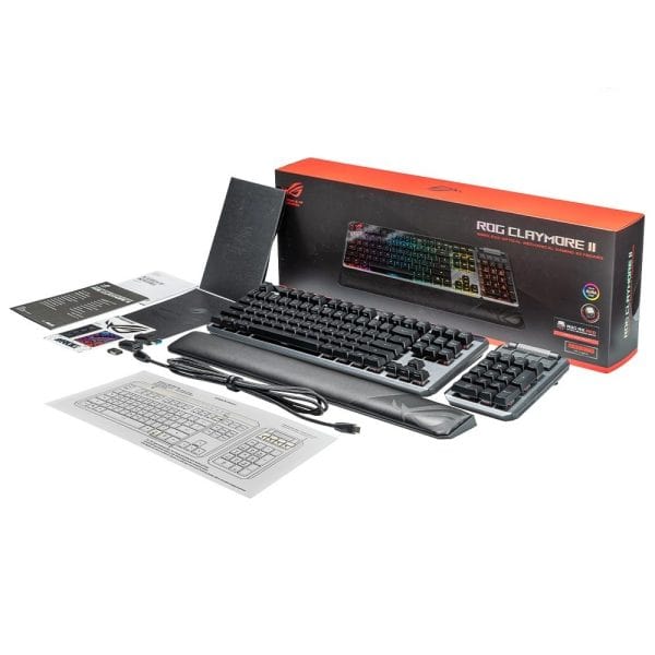 Asus Rog Claymore Ii Modulaire Tkl Rx Red Switch Rgb Draadloos Engels Mechanisch Gaming Toetsenbord 13