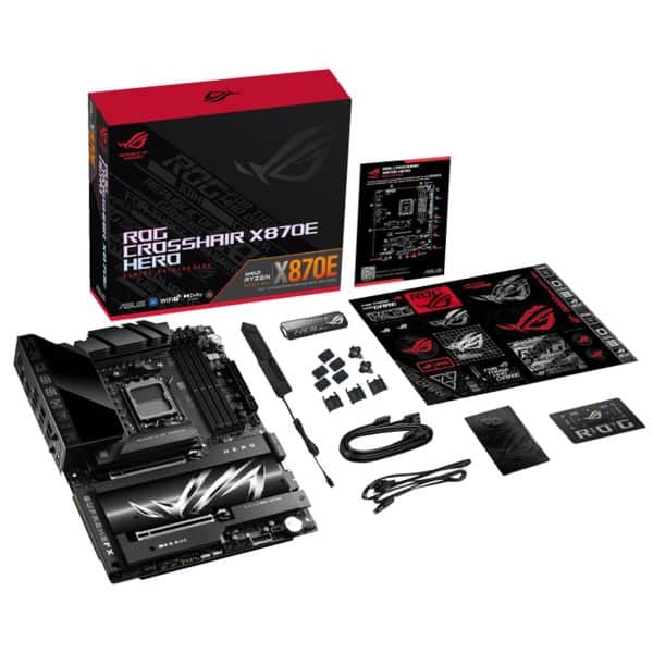 Asus Rog Crosshair X870e Hero 8600mhz (oc) Ddr5 Am5 Socket M.2 Hdmi Atx Moederbord 13