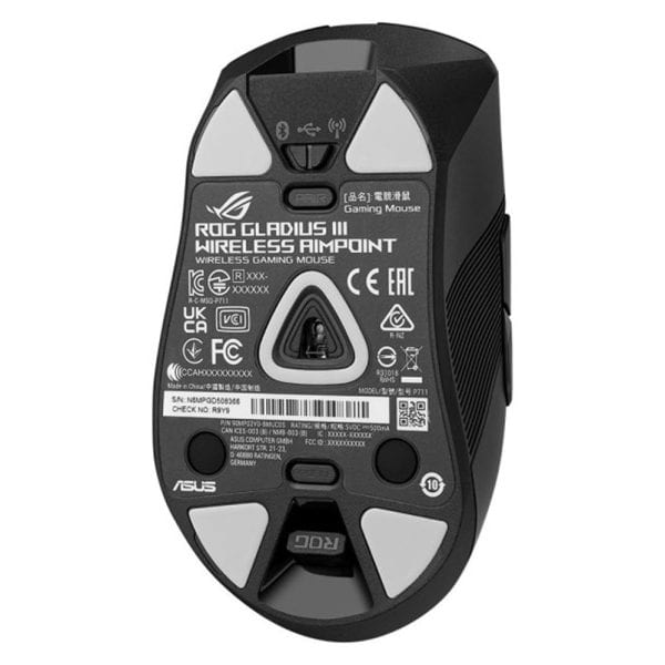 Asus Rog Gladius Iii Aimpoint Draadloze Zwart V2 Gaming Muis (90mp02y0 Bmua00) 6