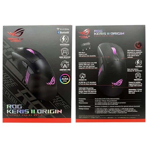 Asus Rog Keris Ii Origin 8k Hz Aimpoint Pro Sensor Rgb Draadloze Gaming Muis 11