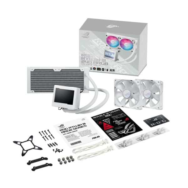 Asus Rog Ryujin Iii 240 Argb 240mm Intel Amd Compatibel Witte Cpu Waterkoeler 8