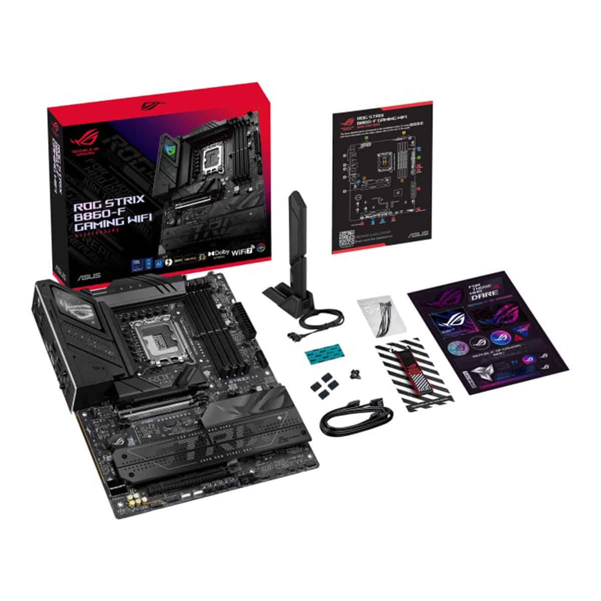 Asus Rog Strix B860 F Gaming Wifi 9066mhz (oc) Ddr5 Socket Lga1851 M.2 Hdmi Dp Thunderbolt Atx Moederbord 12