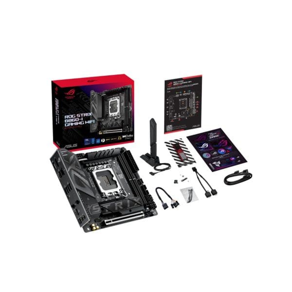 Asus Rog Strix B860 I Gaming Wifi 9066mhz (oc) Ddr5 Socket Lga1851 M.2 Hdmi Dp Thunderbolt Mini Itx Moederbord 11