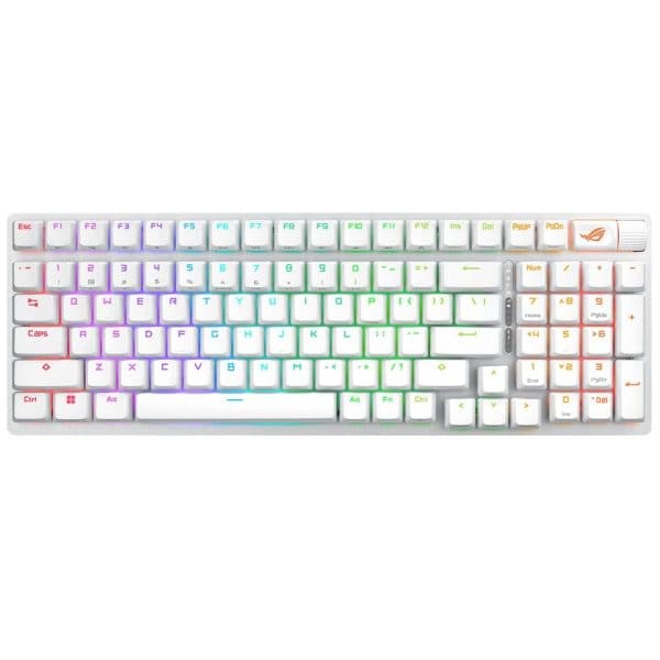 Asus Rog Strix Scope Ii 96 Nx Snow Switch Rgb Draadloos Hotswap Engels Wit Mechanisch Gaming Toetsenbord 2