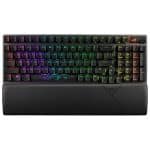 ASUS ROG Strix Scope II 96 NX Snow Switch RGB Draadloos Hotswap Engels Zwart Mechanisch Gaming Toetsenbord