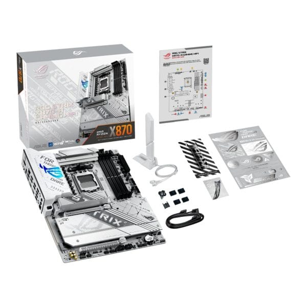 Asus Rog Strix X870 A Gaming Wifi 8000mhz (oc) Ddr5 Am5 Socket M.2 Hdmi Dp Atx Moederbord 12