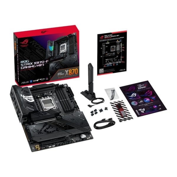 Asus Rog Strix X870 F Gaming Wifi 8000mhz (oc) Ddr5 Am5 Socket M.2 Hdmi Atx Moederbord 12