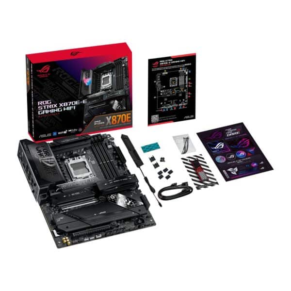 Asus Rog Strix X870e E Gaming Wifi 8400mhz (oc) Ddr5 Am5 Socket M.2 Hdmi Atx Moederbord 11