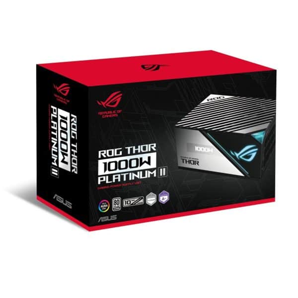 Asus Rog Thor 1000p2 V2 1000w 80+ Platinum Full Modulaire 135mm Ventilator Witte Voeding 12