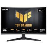 ASUS TUF Gaming VG27VQM1B 27 inch 280Hz 1ms Full HD Adaptive Sync Fast VA Curved Gaming Monitor