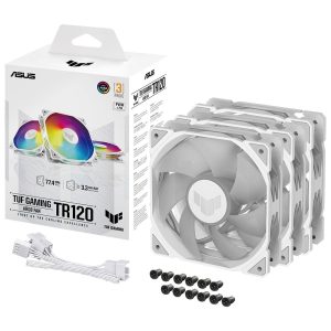 Asus Tuf Tr120 Argb 120mm Witte 3 Pack Behuizing Ventilator 1