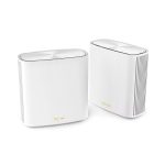 ASUS ZenWiFi XD6 (W-2-PK) Wi-Fi 6 Draadloos Netwerk Mesh Systeem (Wit 2-Pack)