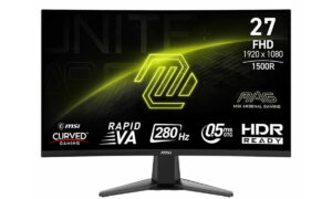 MSI MAG 276CXF 27 inch 280Hz 0.5ms Full HD Adaptive Sync Rapid VA Gebogen Gaming Monitor H1