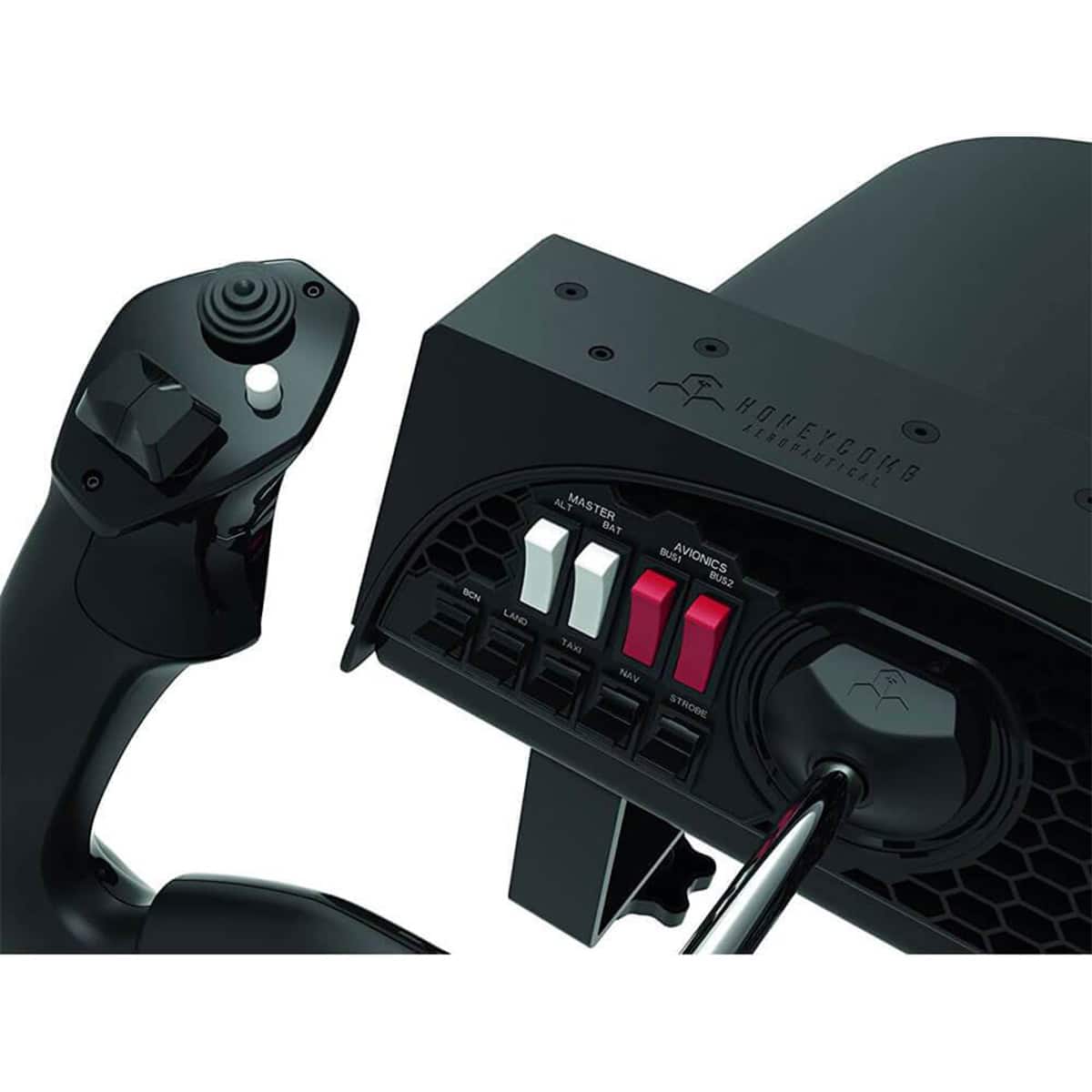 - Futuristische gaming besturingsconsole met joysticks en knoppen voor simulatiespellen and gaming ervaring.