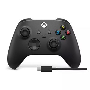 Microsoft Xbox Draadloze Controller Carbon Black Usb C Kabel 1