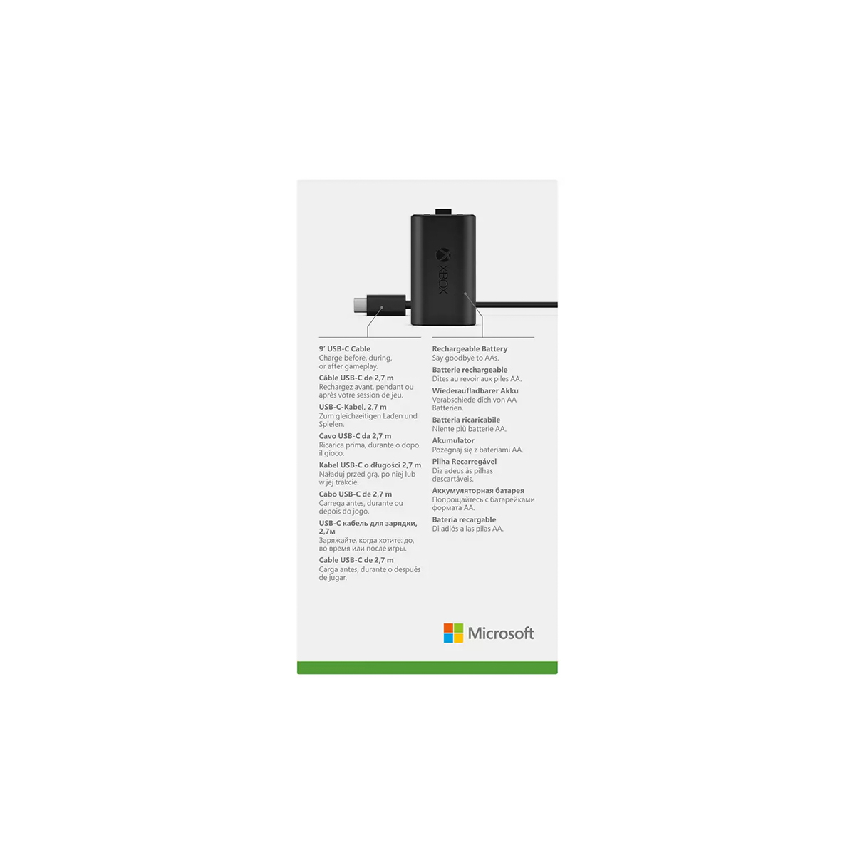 Microsoft Xbox Oplaadbare Batterij Usb C Kabel 6